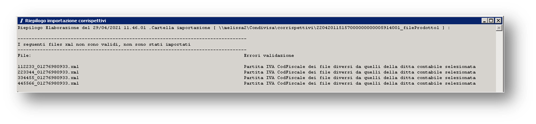 Contabilizzazione corrispettivi da RT – Namirial Vertical Software Products