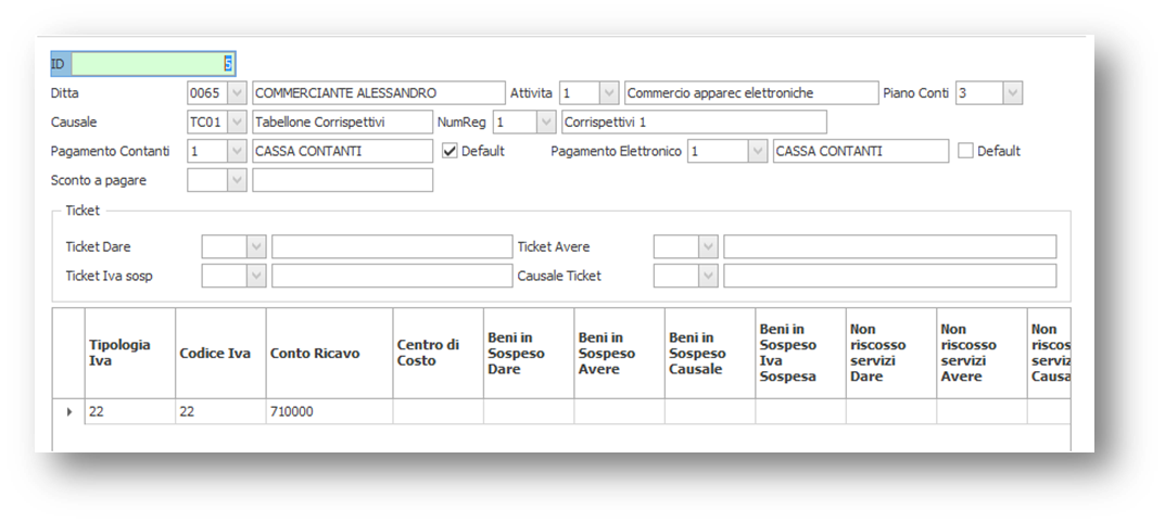 Registro Dei Corrispettivi Cr 108